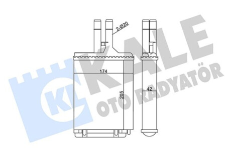 Автозапчасть Kale-oto-radyato 346675