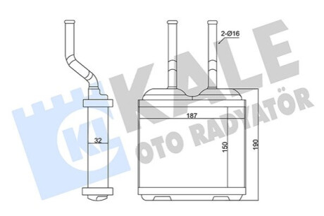 Автозапчасть Kale-oto-radyato 346685