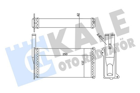 Автозапчасть Kale-oto-radyato 346760