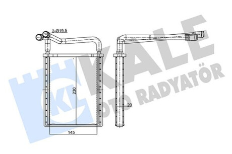 Радиатор отопителя Hyundai Accent III KALE OTO RADYATOR Kale-oto-radyato 346765