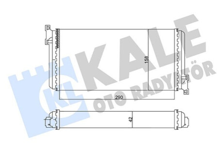 Радиатор отопителя MB C-Class Kale-oto-radyato 346790