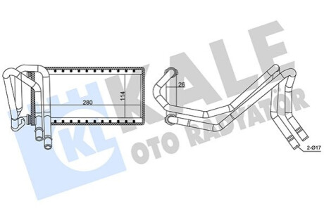 Автозапчастина Kale-oto-radyato 346830