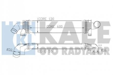 FORD Интеркулер C-Max,Focus II,III,Kuga I,II,Mondeo IV,S-Max 1.6/2.0TDCi 04- Kale-oto-radyato 346900 (фото 1)