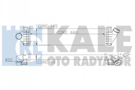 KALE FORD Интеркулер C-Max,Focus II,III,Galaxy,Kuga I,II,Mondeo IV,S-Max 1.6/2.0TDCi,Volvo S60 II,S80 II,V70 III Kale-oto-radyato 347000