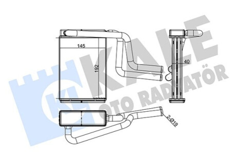 Радиатор отопителя Ford Mondeo I, II, III Kale-oto-radyato 347130