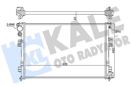 Радиатор охлаждения Citroen Jumpy Kale-oto-radyato 347220