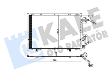 Радіатор кондиціонера Ford Transit Custom 1.5 TDCi 14- Kale-oto-radyato 347320