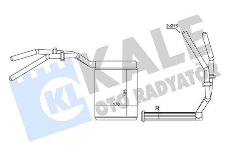 Автозапчасть Kale-oto-radyato 347390