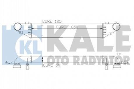 KALE Интеркулер W203 2.0/2.7CDI Kale-oto-radyato 347500