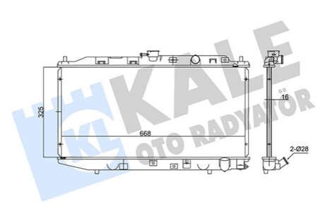 Автозапчасть Kale-oto-radyato 347540