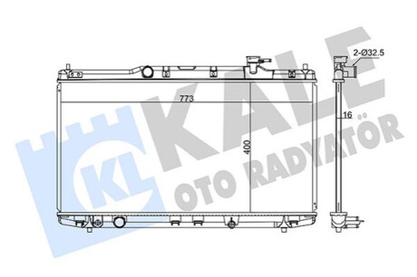 Радіатор охолодження Honda Accord IX KALE OTO RADYATOR Kale-oto-radyato 347705