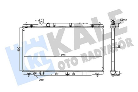 Радиатор охлаждения Honda Cr-V III KALE OTO RADYATOR Kale-oto-radyato 347720