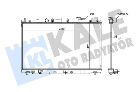 Радіатор охолодження Honda Cr-V IV KALE OTO RADYATOR Kale-oto-radyato 347735