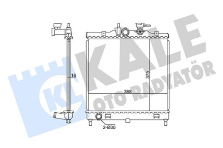 Радиатор охлаждения Kia Picanto KALE OTO RADYATOR Kale-oto-radyato 347860