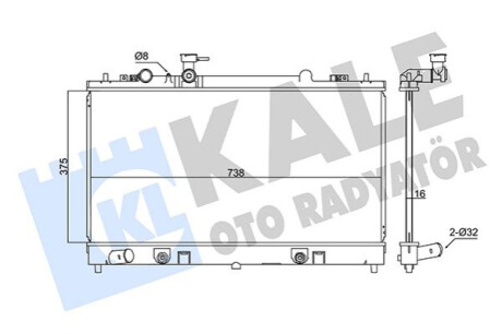 Радиатор охлаждения Mazda 6 KALE OTO RADYATOR Kale-oto-radyato 347885