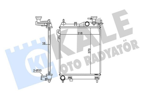 Радиатор охлаждения Hyundai Getz KALE OTO RADYATOR Kale-oto-radyato 348330