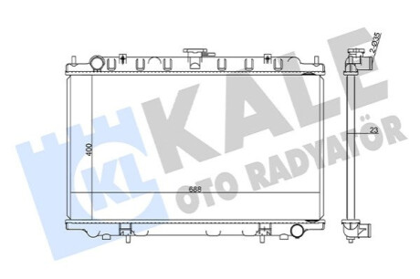 Автозапчасть Kale-oto-radyato 348405