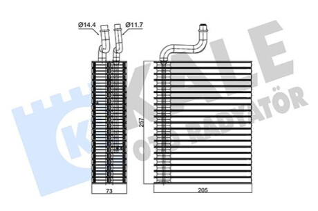 Випарник Corsa B,Combo Kale-oto-radyato 350045