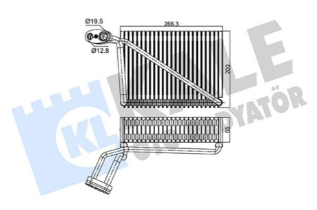 KALE VW Испаритель Audi A4,Skoda SuperB I,Passat 96- Kale-oto-radyato 350085