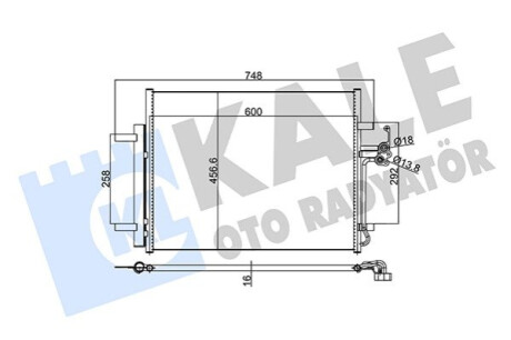 Радиатор кондиционера Ford Mondeo IV KALE OTO RADYATOR Kale-oto-radyato 350590