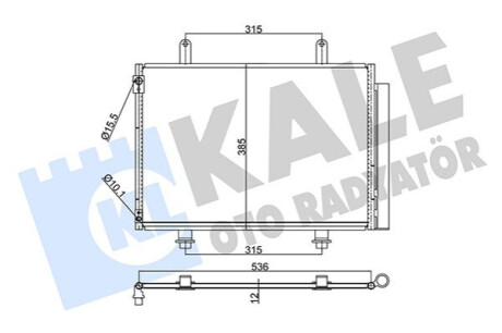 KALE SUZIKI Радиатор кондиционера Swift IV 10- Kale-oto-radyato 350640 (фото 1)