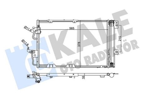 Радиатор кондиционера Opel Astra H, Astra H Gtc, Zafira B KALE OTO RADYATOR Kale-oto-radyato 350650