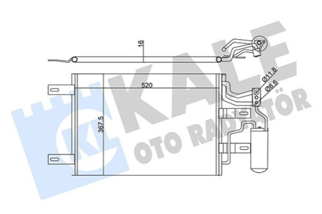 Радиатор кондиционера Opel Meriva - Vauxhall Meriva Mk I Condenser KALE Kale-oto-radyato 350655