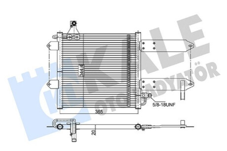 Радіатор кондиціонера Polo 94-,Seat Kale-oto-radyato 350710