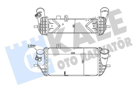 Интеркулер i20/30,Solaris IV,Ceed,Rio III,IV 1.1/1.6CRDi Kale-oto-radyato 350785