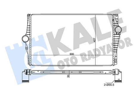 Интеркулер Volvo XC90 I KALE OTO RADYATOR Kale-oto-radyato 350840