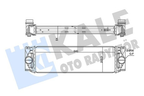 Радіатор інтеркулера MB Sprinter 2.2CDI OM646/OM651/3.0CDI OM642 06- Kale-oto-radyato 350885