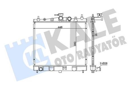 Радіатор охолодження Renault Clio III, Clio Grandtour, Modus, Grand Modus - Nissan Micra III KALE OTO RADYATOR Kale-oto-radyato 350995