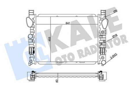 KALE DB Радиатор охлаждения S-Class W220 3.2/6.0 99- Kale-oto-radyato 351800