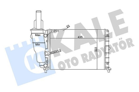 Автозапчастина Kale-oto-radyato 351840