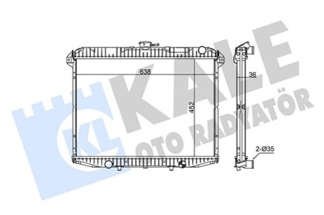 Автозапчасть Kale-oto-radyato 351890