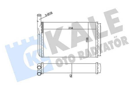 Автозапчасть Kale-oto-radyato 352025