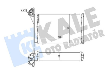 KALE BMW Радиатор отопления 3 E30 83- Kale-oto-radyato 352045