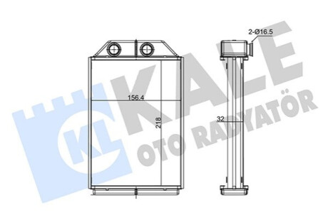 KALE AUDI Радиатор отопления, A6 / ALLROAD HEATER Kale-oto-radyato 352120