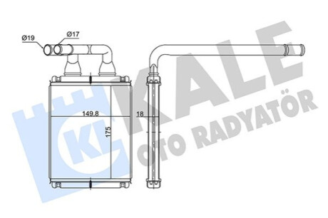 Автозапчасть Kale-oto-radyato 352145