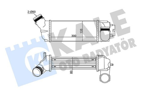 Інтеркулер C4 I,Grand Picasso,307/308 2.0HDI 03- Kale-oto-radyato 352305