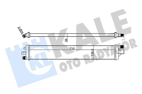 Автозапчасть Kale-oto-radyato 352365