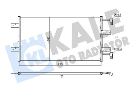 Радиатор кондиционера Nissan Primastar, Opel VIVaro, Renault Trafic II KALE OTO RADYATOR Kale-oto-radyato 352585