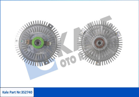 KALE DB Вискомуфта вентилятора радиатора W124/210/201/202 2.5/.3.0D/TD 85- Kale-oto-radyato 352740