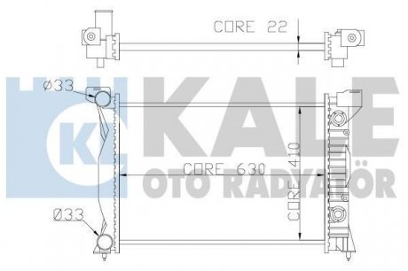 Радиатор охлаждения Audi A4 (01-08)/Seat Exeo (08-) KALE OTO RADYATOR Kale-oto-radyato 352900