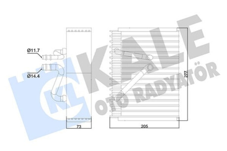 Випарник Vectra B 99- Kale-oto-radyato 352965