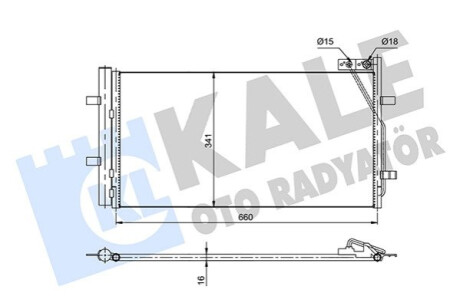 Радиатор кондиционера Audi Q3 Condenser KALE OTO RADYATOR Kale-oto-radyato 353085