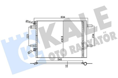 Автозапчасть Kale-oto-radyato 353150