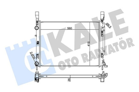 Автозапчасть Kale-oto-radyato 354215