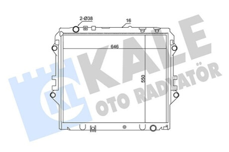 Автозапчасть Kale-oto-radyato 354225