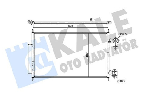 Радіатор кондиционера Honda Hr-V Kale-oto-radyato 354890